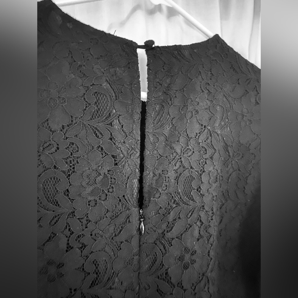 Black Lace long sleeved dress